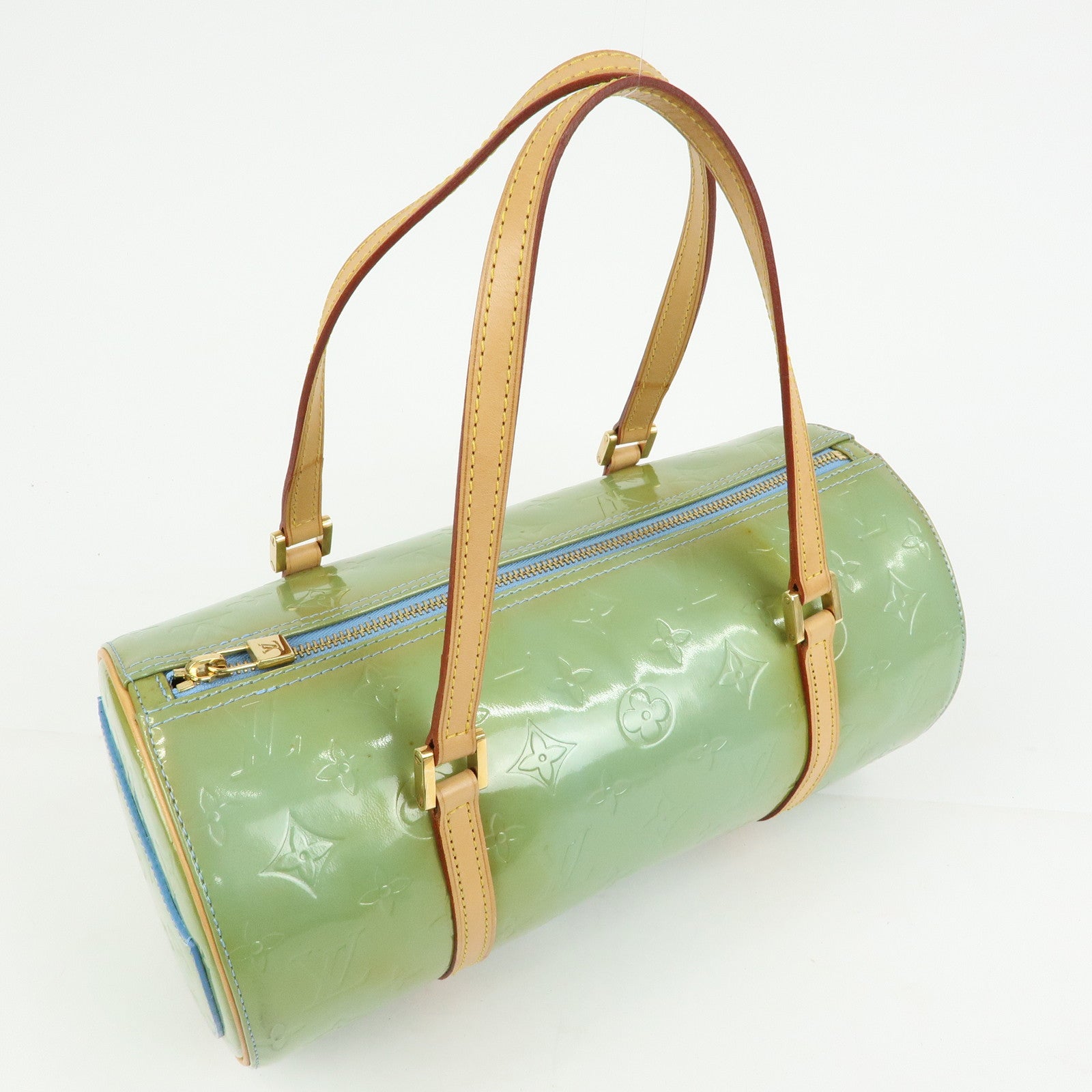 Louis Vuitton Monogram Vernis Bedford Hand Bag Baby Blue M91007