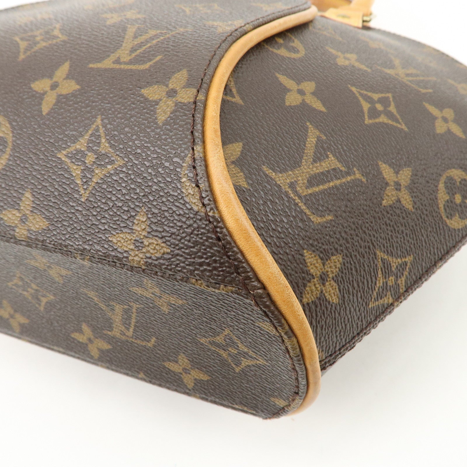 Louis Vuitton Monogram Ellipse PM Hand Bag Brown M51127 Used