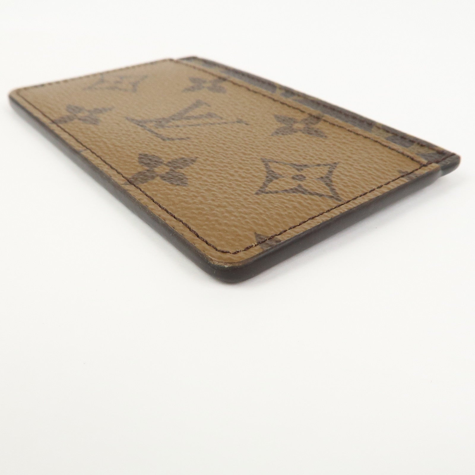 Louis Vuitton Monogram Reverse Porte Cartes Simple Card Case M69161