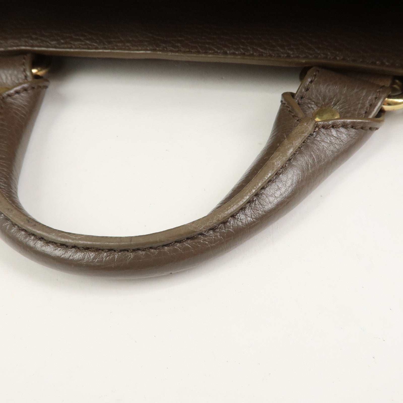 CELINE Boogie Bag Suede Leather Hand Bag Beige Brown