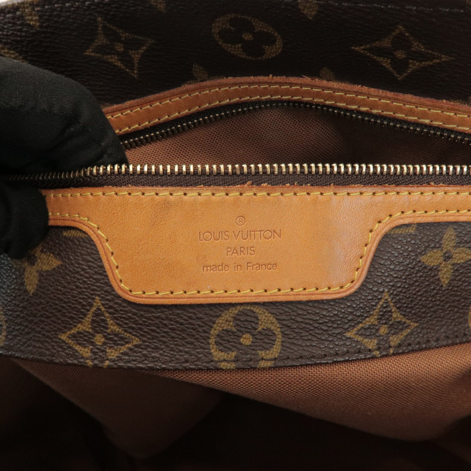 Louis Vuitton Monogram Sac Shopping Shoulder Bag Brown M51108