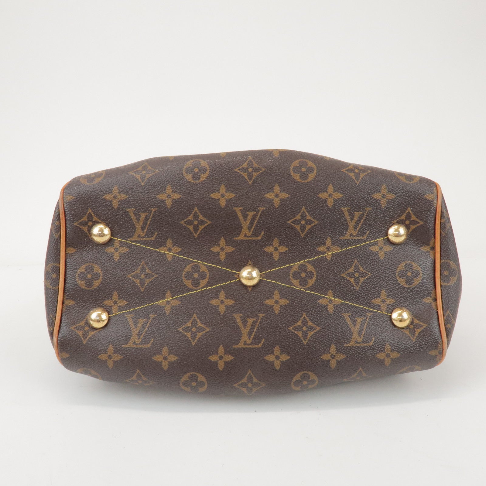 Louis Vuitton Monogram Tivoli PM Hand Bag Shoulder Bag Brown M40143