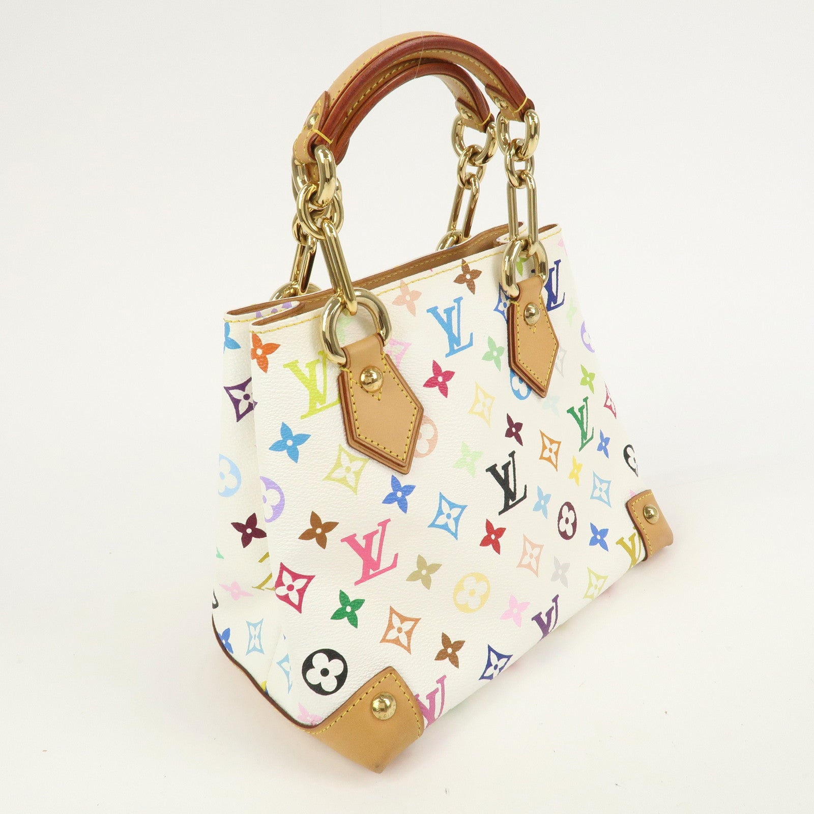 Louis Vuitton Monogram Multicolor Audra Hand Bag Blanc M40047