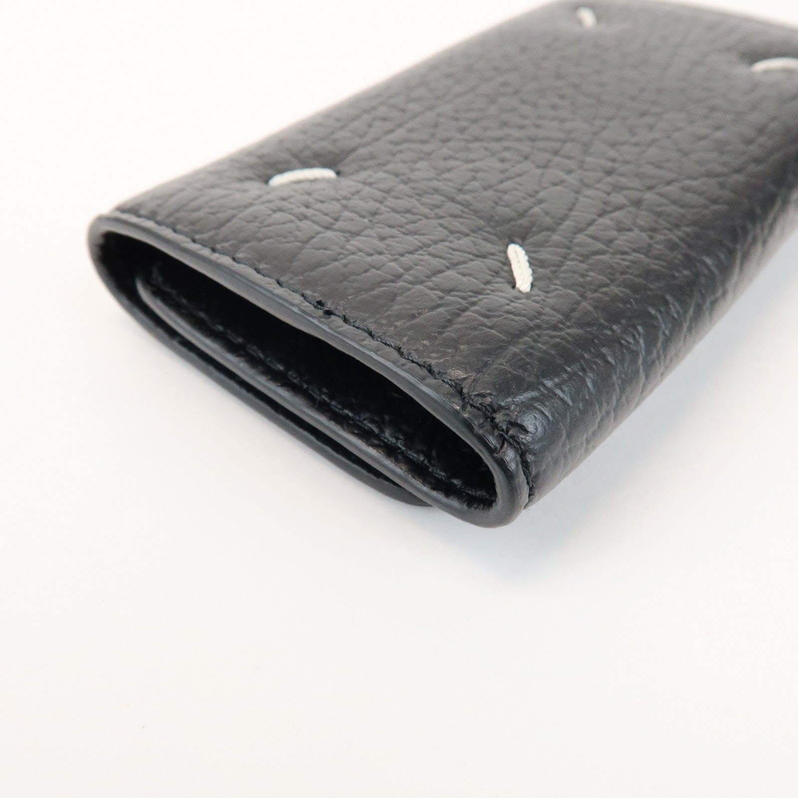 Maison Margiela Leather 6 hooks Key Case Key Holder Black