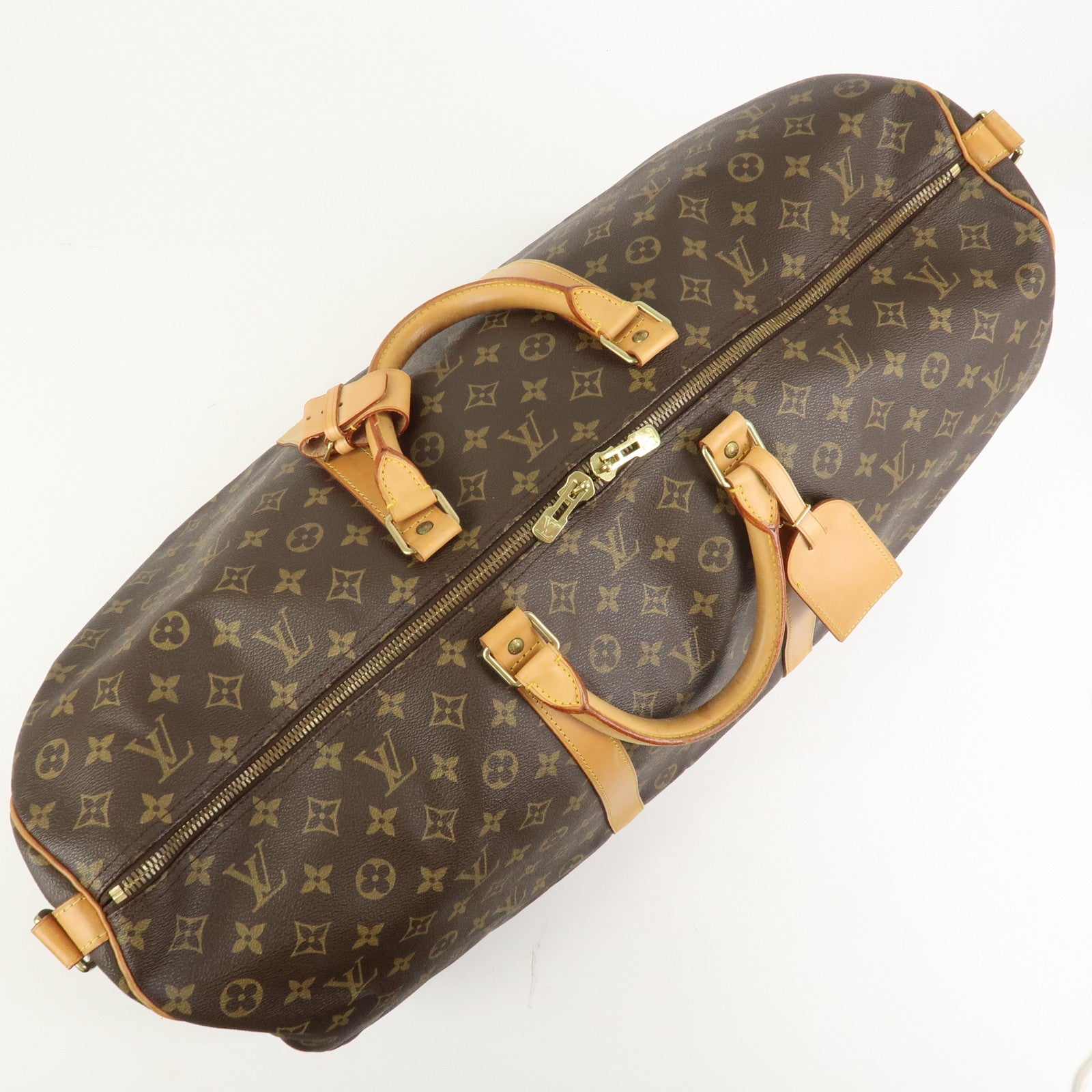 Louis Vuitton Monogram Keep All 60 Boston Bag Brown M41422