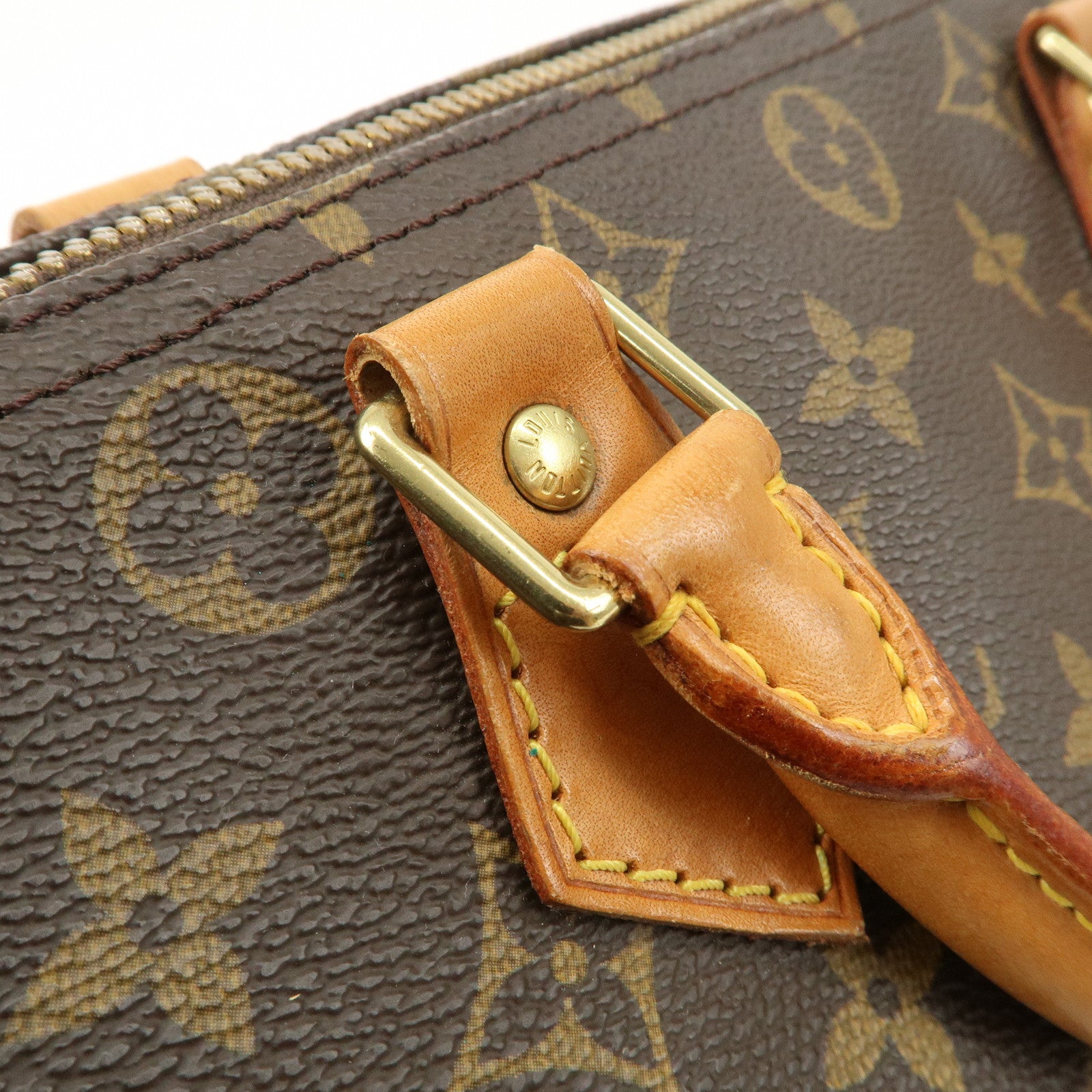 Louis Vuitton Monogram Speedy 30 Boston Bag Brown M41524