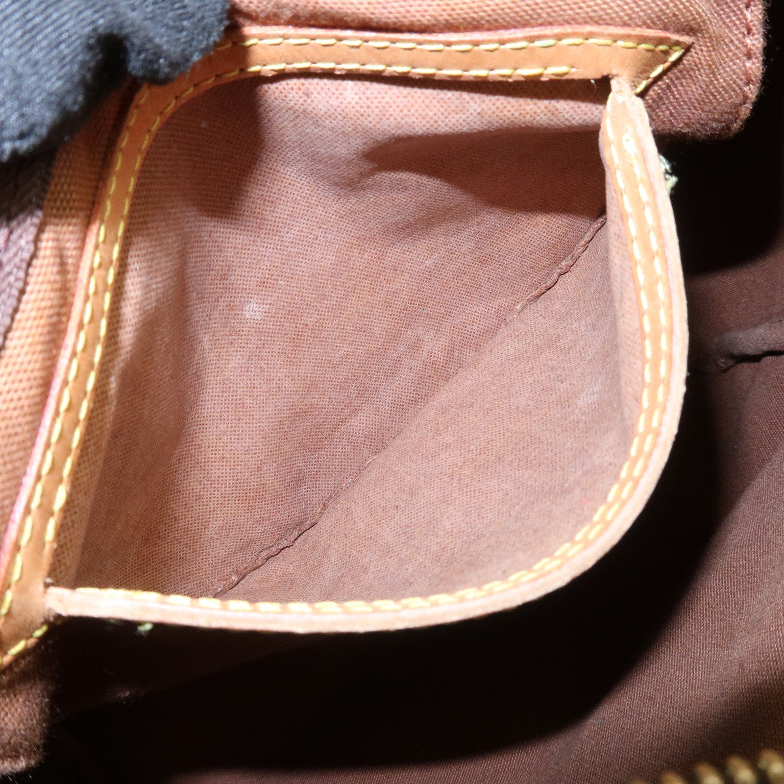 Louis Vuitton Monogram Canvas Leather Speedy 25 Boston Bag M41528