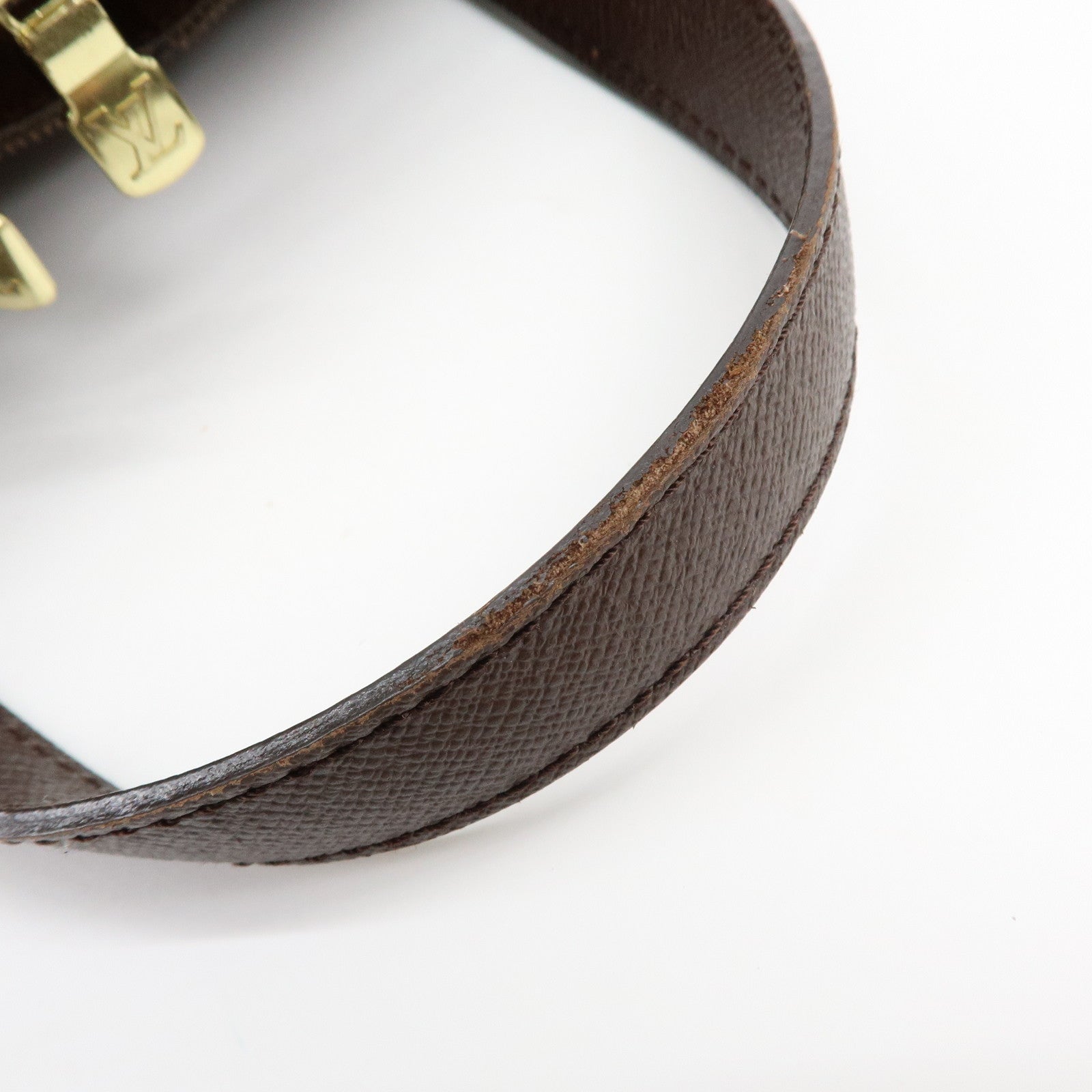 Louis Vuitton Damier Canvas Belem PM Hand Bag Brown N51173