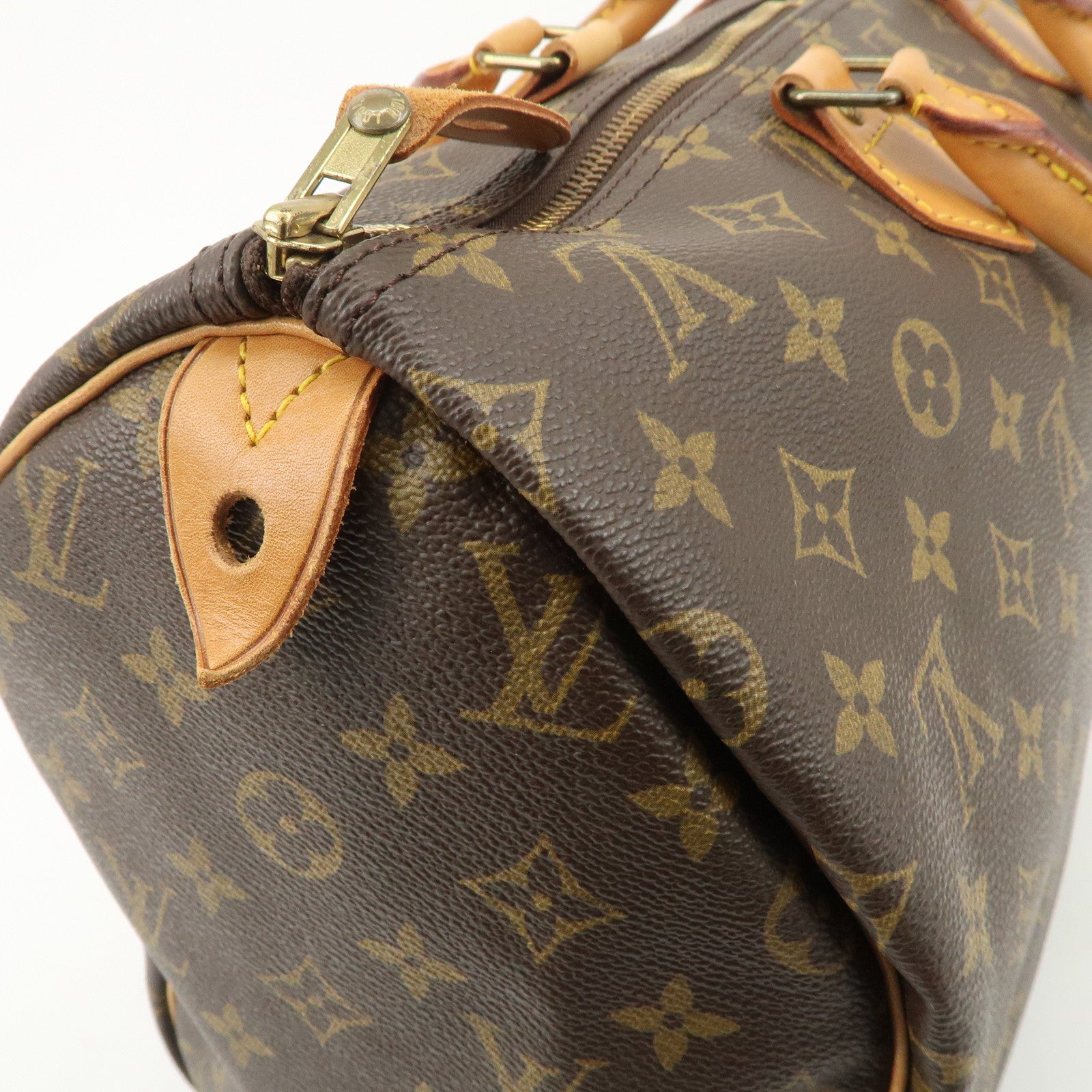 Louis Vuitton Monogram Speedy 40 Boston Bag Brown M41522