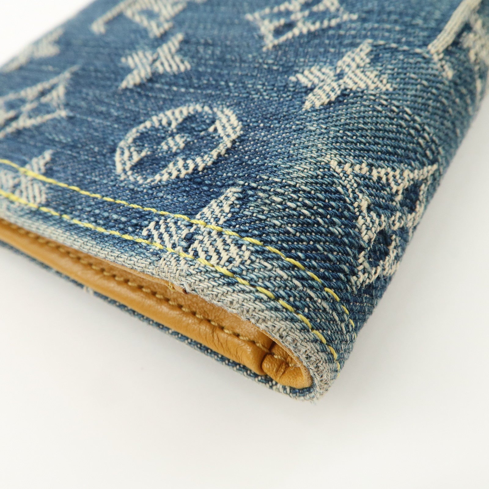 Louis Vuitton Monogram Denim Portefeuille Amelia Wallet Blue M95511 Used