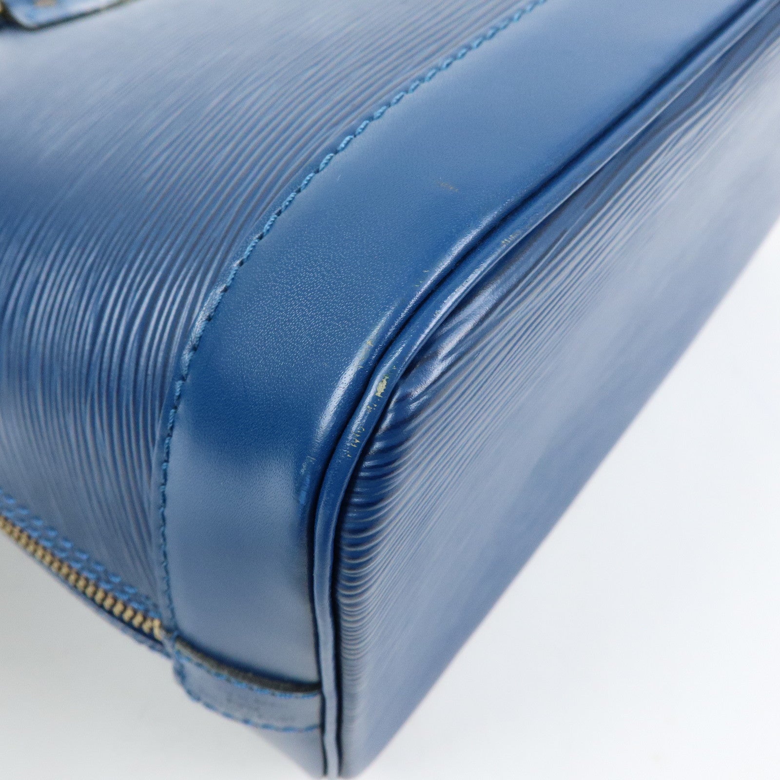 Louis Vuitton Epi Leather Alma Hand Bag Toledo Blue M52145