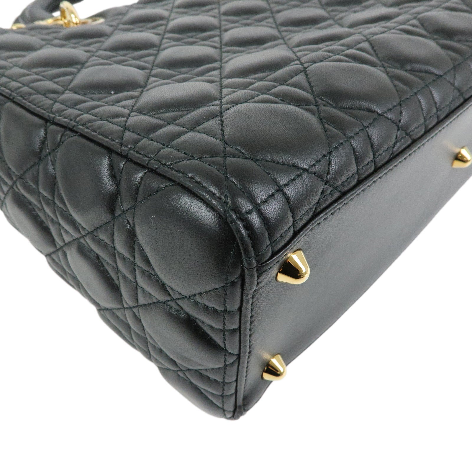 Christian Dior Lady Dior Cannage Leather 2Way Hand Shoulder Bag