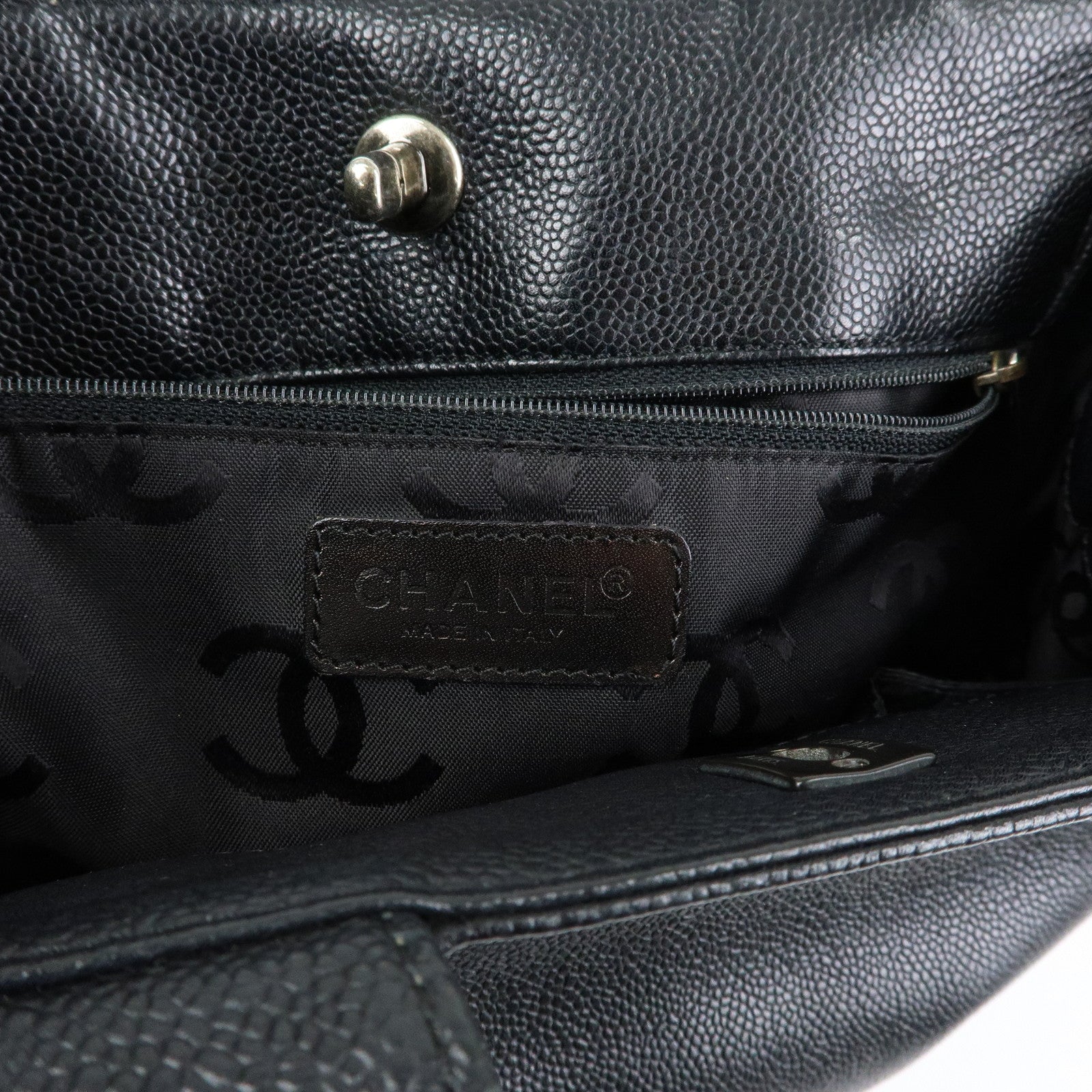 CHANEL COCO Mark Caviarskin 2Way Shoulder Bag Tote Bag 7034654