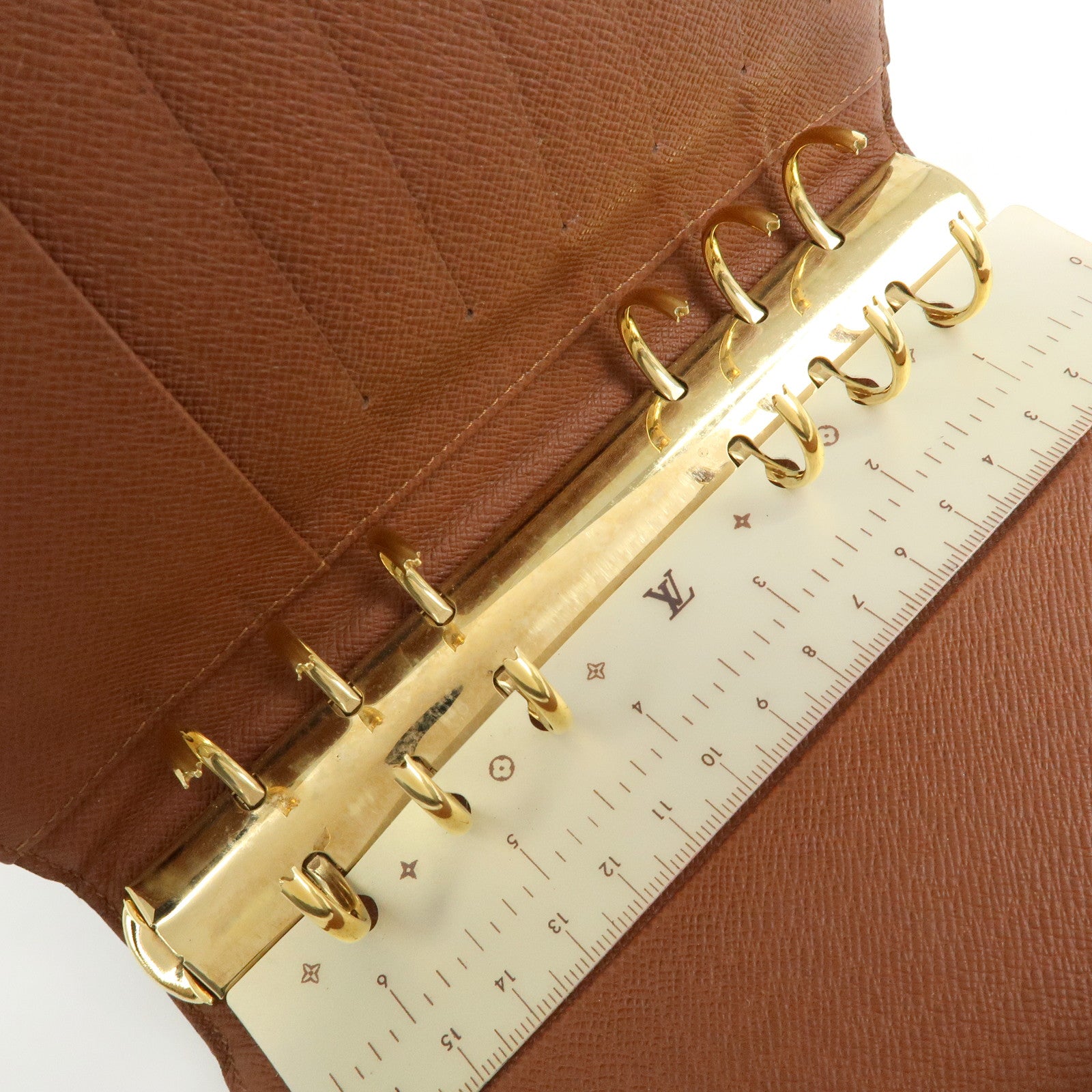 Louis Vuitton Monogram Agenda MM Planner Cover Brown R20105