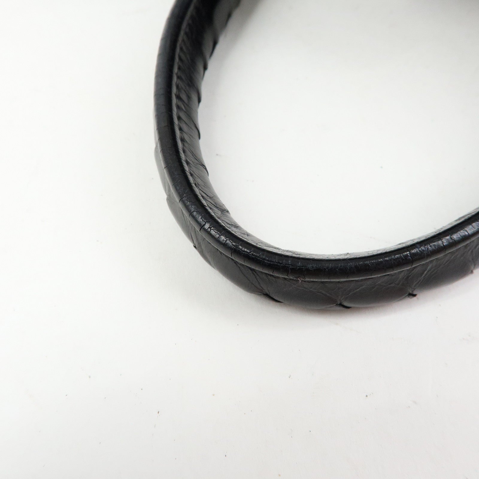 BOTTEGA VENETA Intrecciato Leather Hand Bag Roma Bag Black