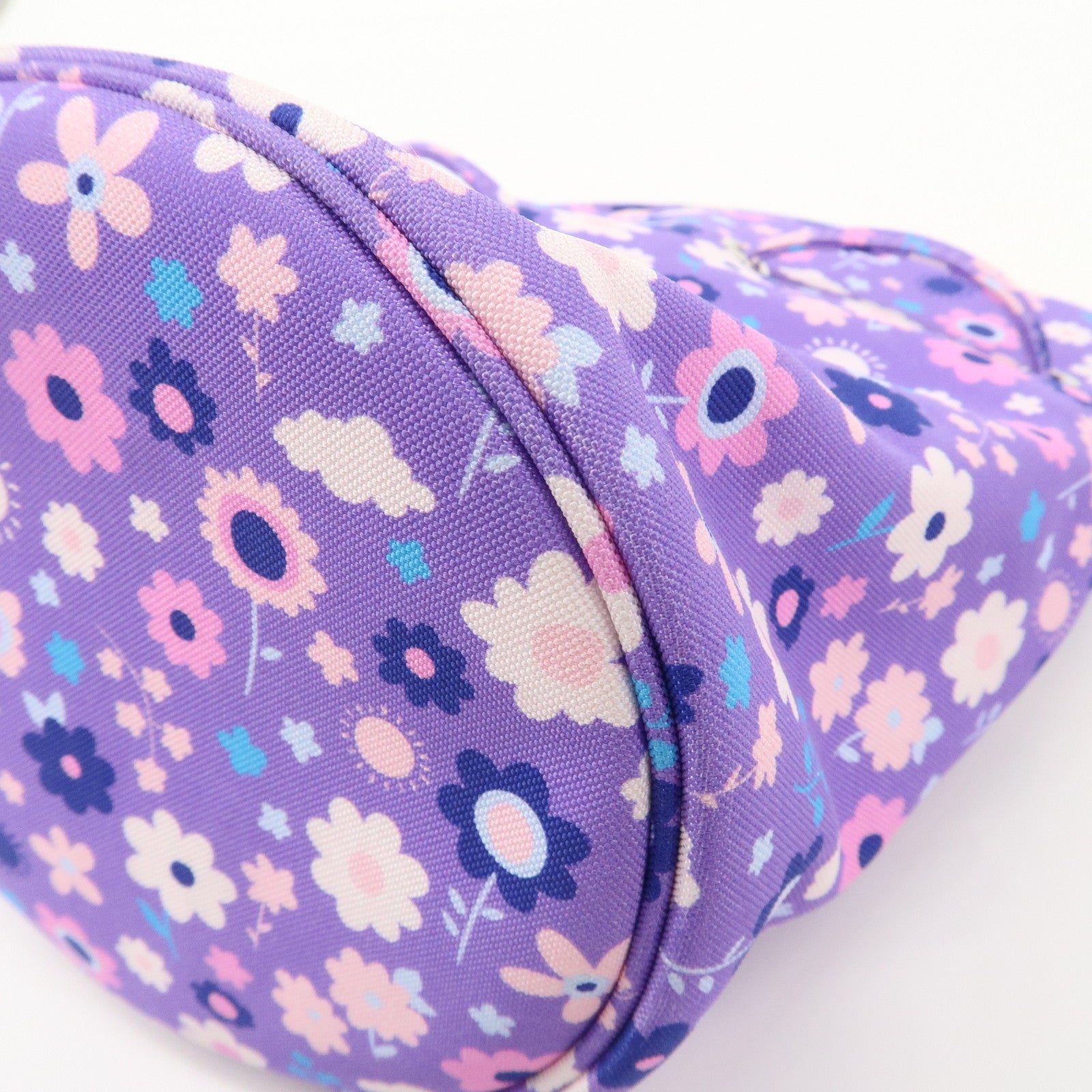 BALENCIAGA Wheel XS Nylon 2Way Bag Shoulder Bag Purple 656682 Used