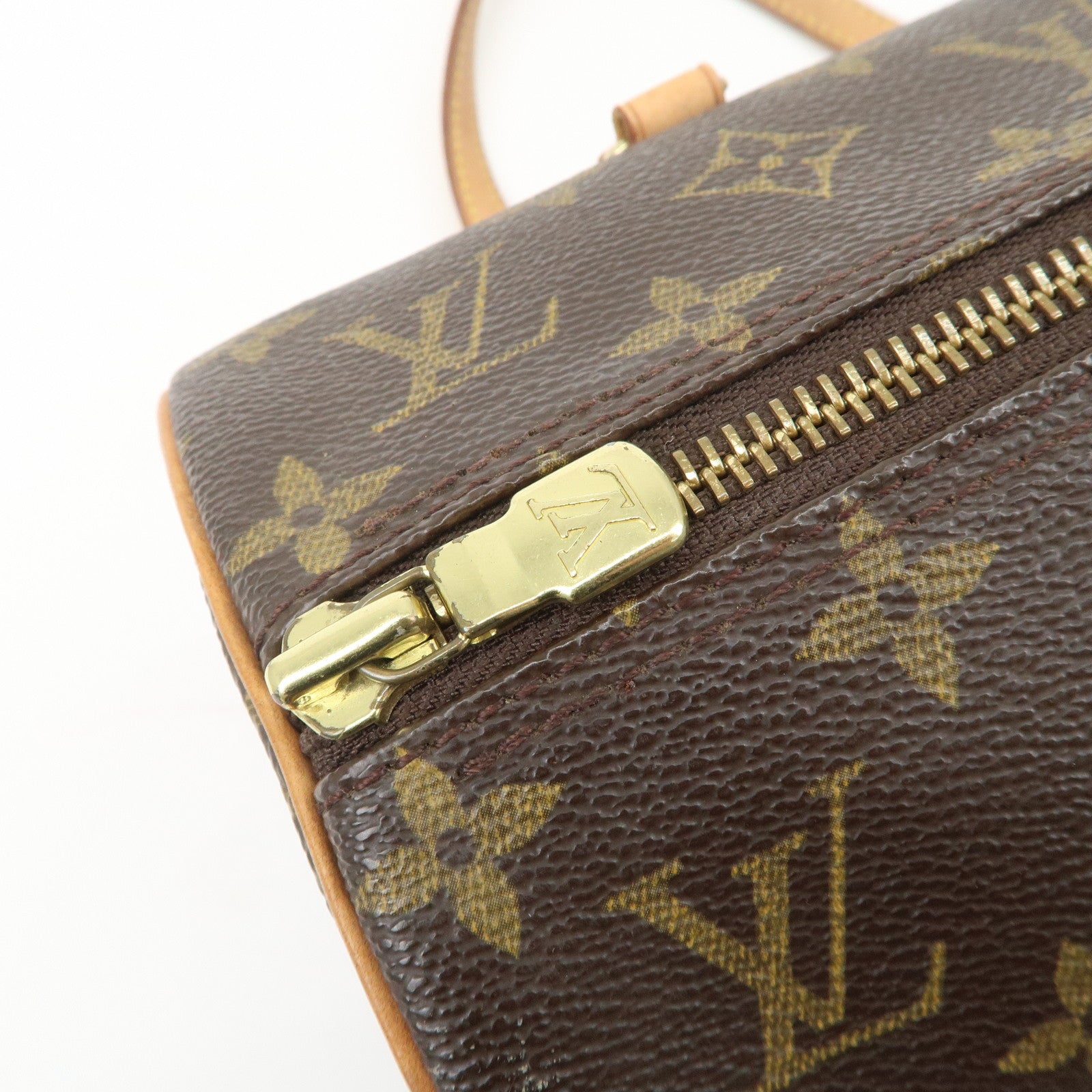 Louis Vuitton Monogram Papillon 30 Hand Bag Brown M51385