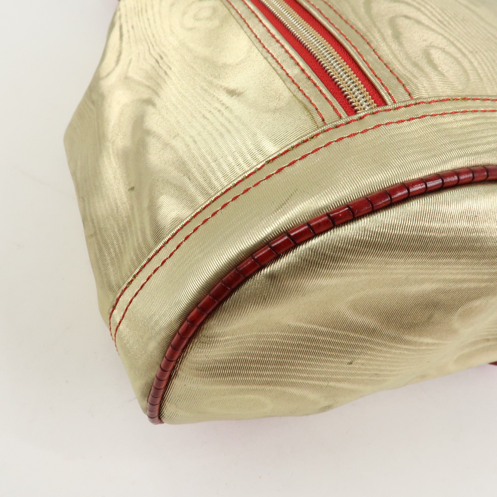 LOEWE Anagram PVC Leather Backpack Shoulder Bag Gold