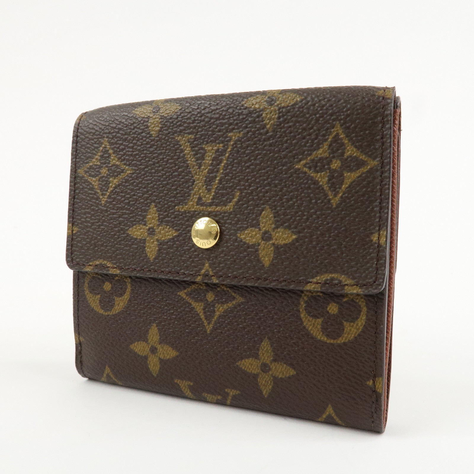 Louis Vuitton Monogram Porte Monnaie Billet Carte Credit Wallet M61652 Used