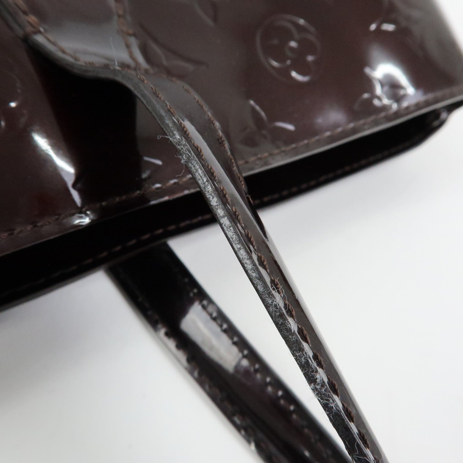 Louis Vuitton Monogram Vernis Leather Wilshire MM Tote Bag Amarante