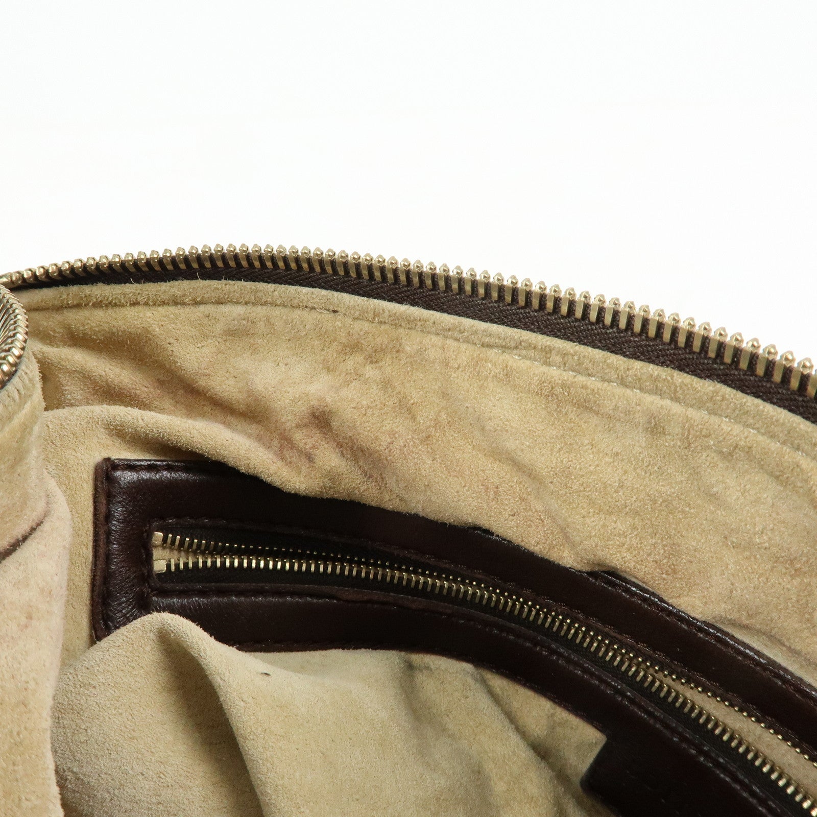 BOTTEGA VENETA Intrecciato Leather Shoulder Bag Brown 115658