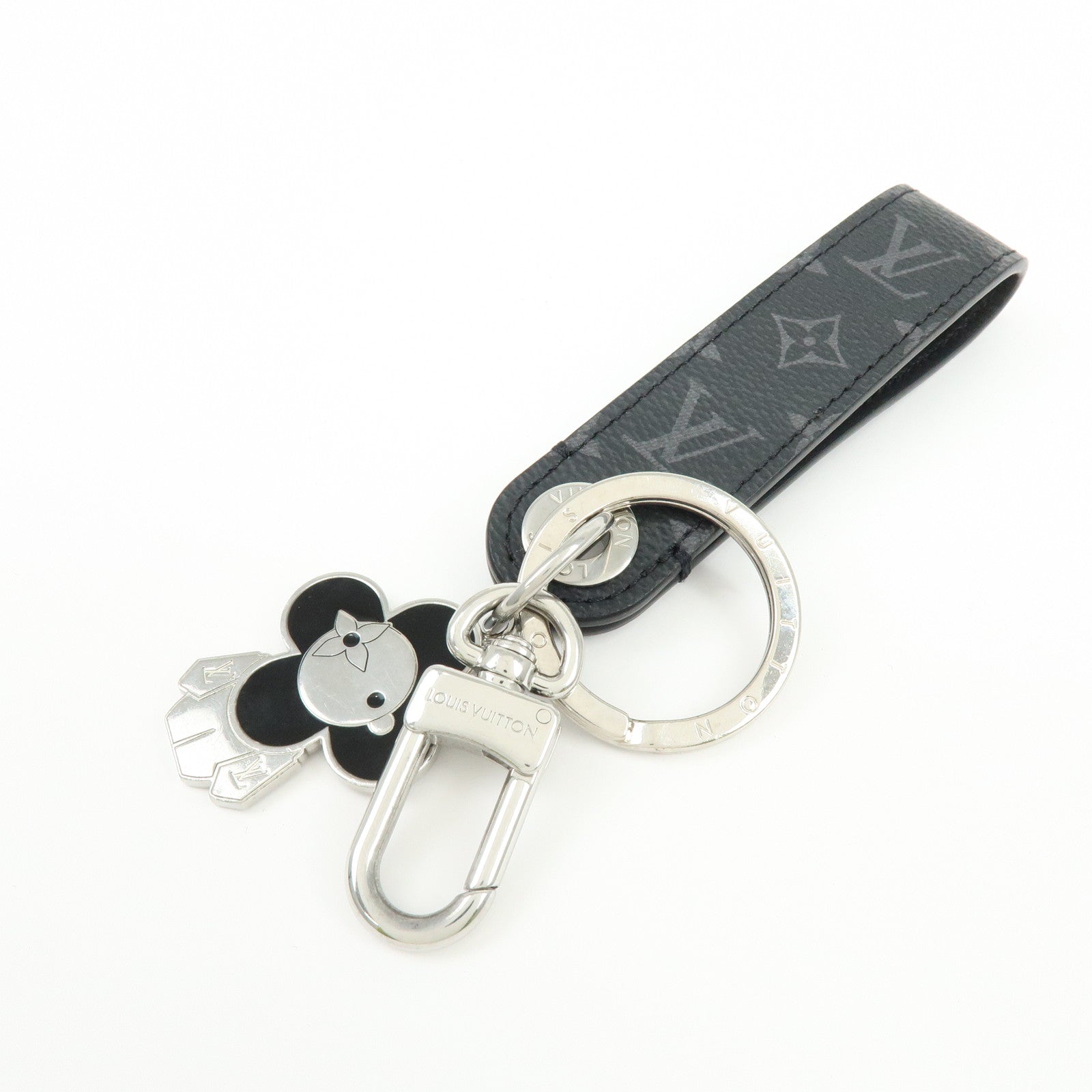 Louis Vuitton Monogram Eclipse Dragonne Vivienne Key Charm 01821