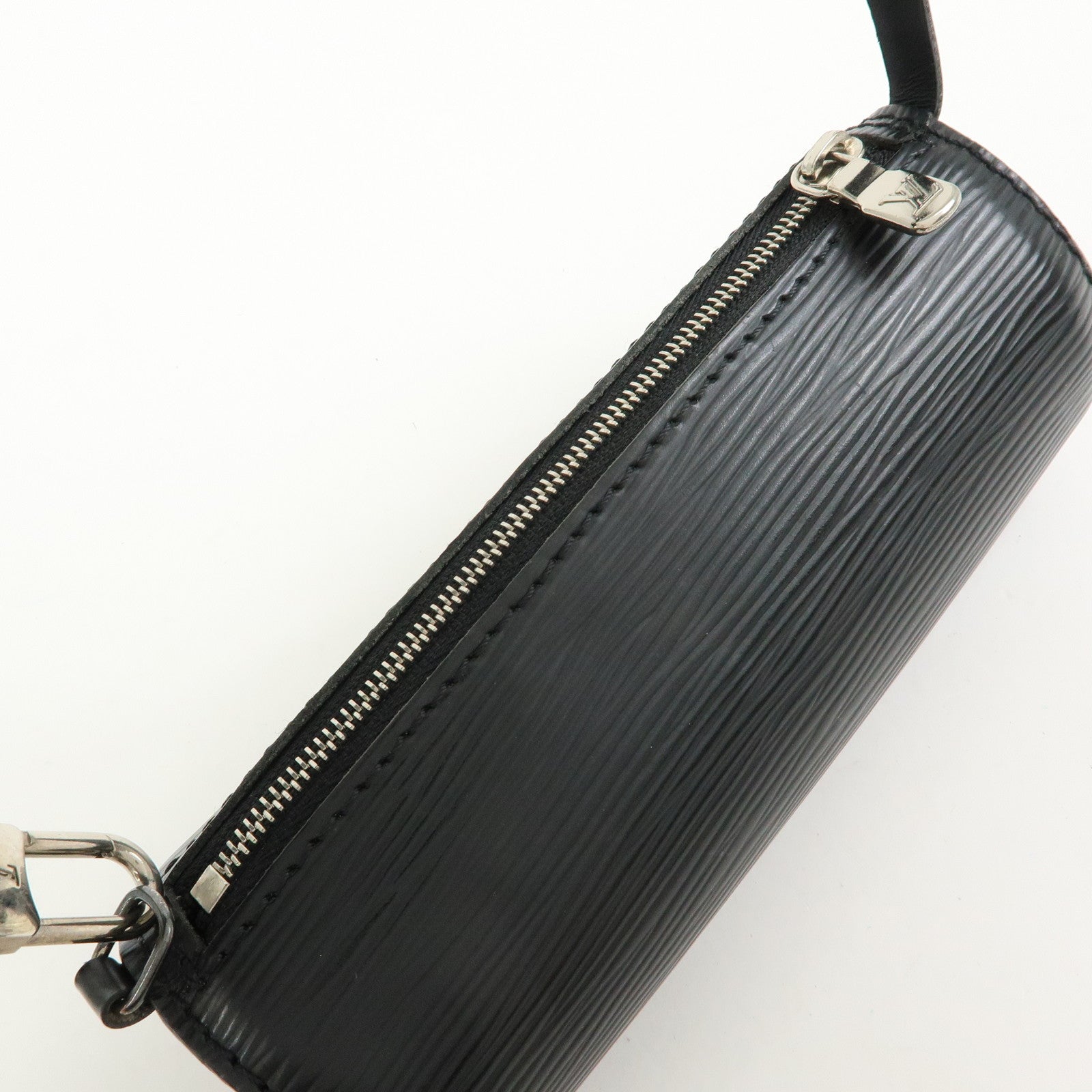 Louis Vuitton Epi Mini Pouch For Soufflot Hand Bag Noir