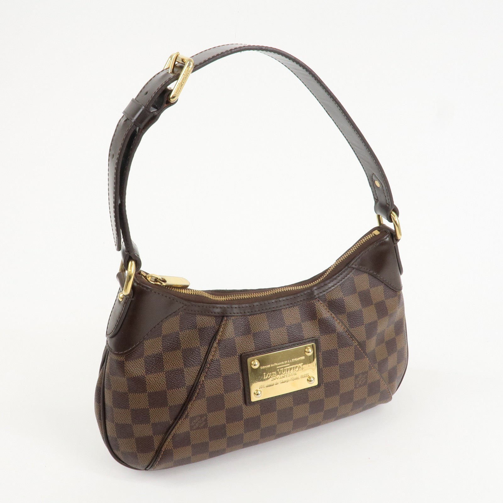 Louis Vuitton Damier Thames PM Shoulder Bag Hand Bag N48180 Used