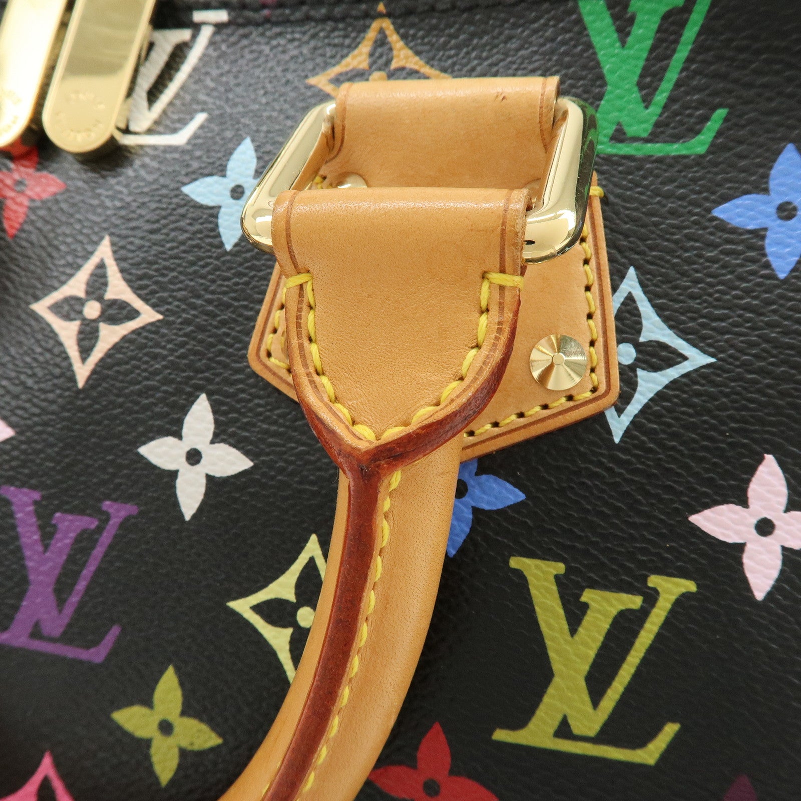 Louis Vuitton Monogram Multicolor Alma PM Hand Bag Noir M40444