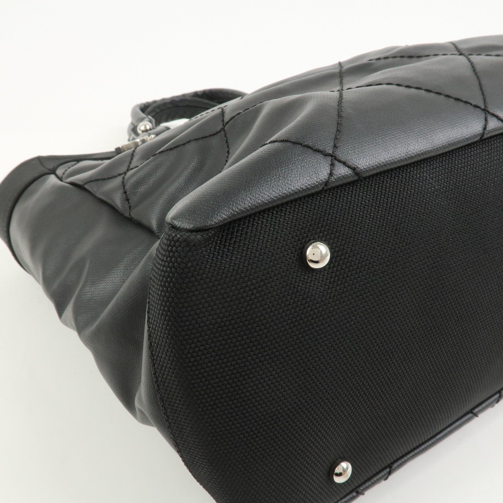 CHANEL Paris Biarritz Tote Bag Hand Bag MM Black A34209