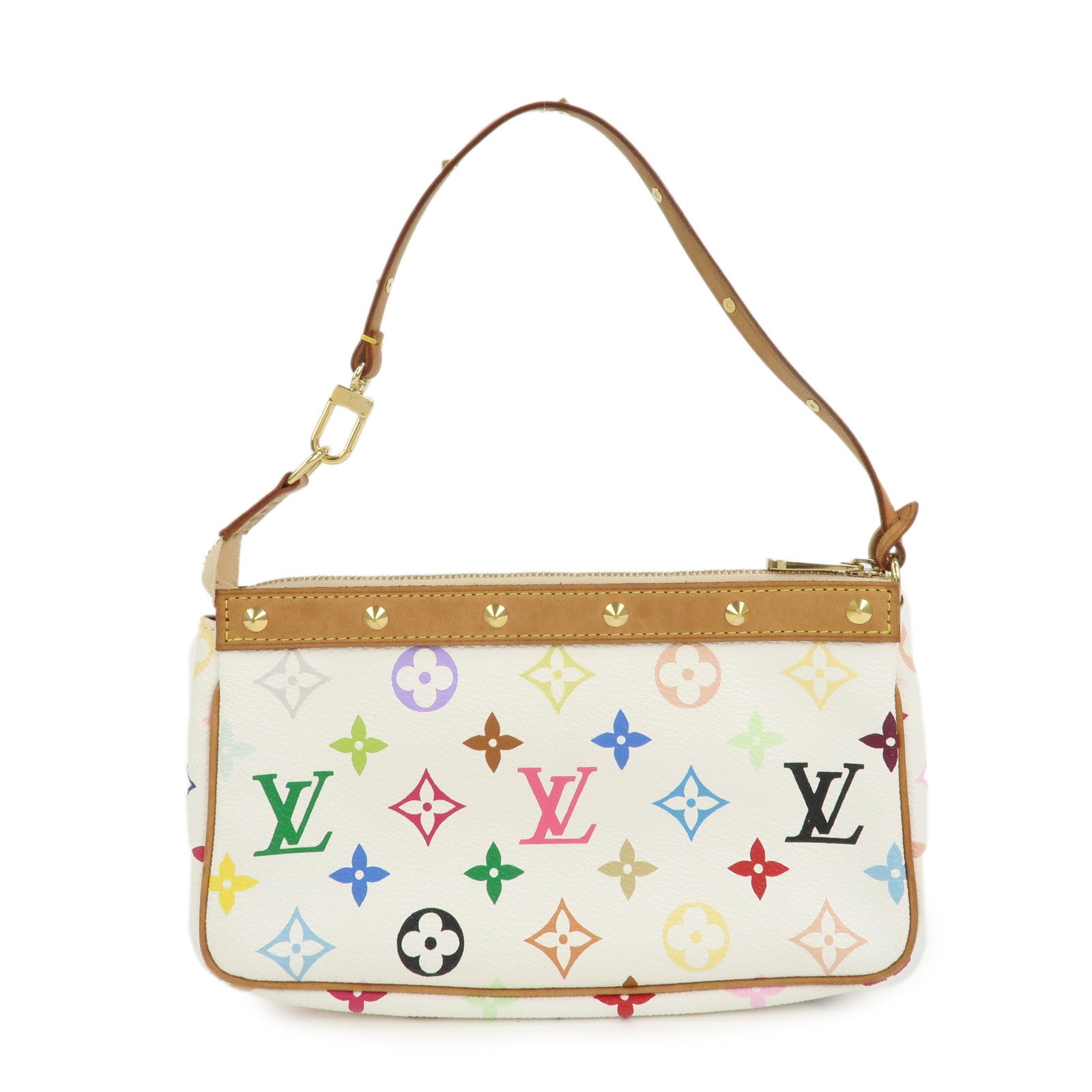 Louis Vuitton Monogram Multicolor Pochette Accessoires Blanc M92649
