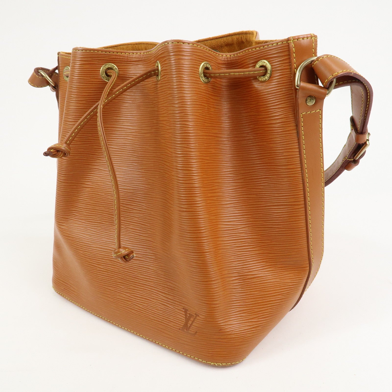 Louis Vuitton Epi Leather Petit Noe Shoulder Bag Zipang Gold M44108