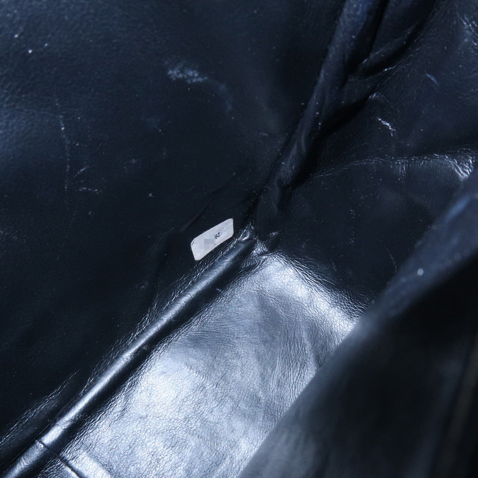 CHANEL Matelasse COCO Mark Caviarskin Chain Shoulder Bag Black