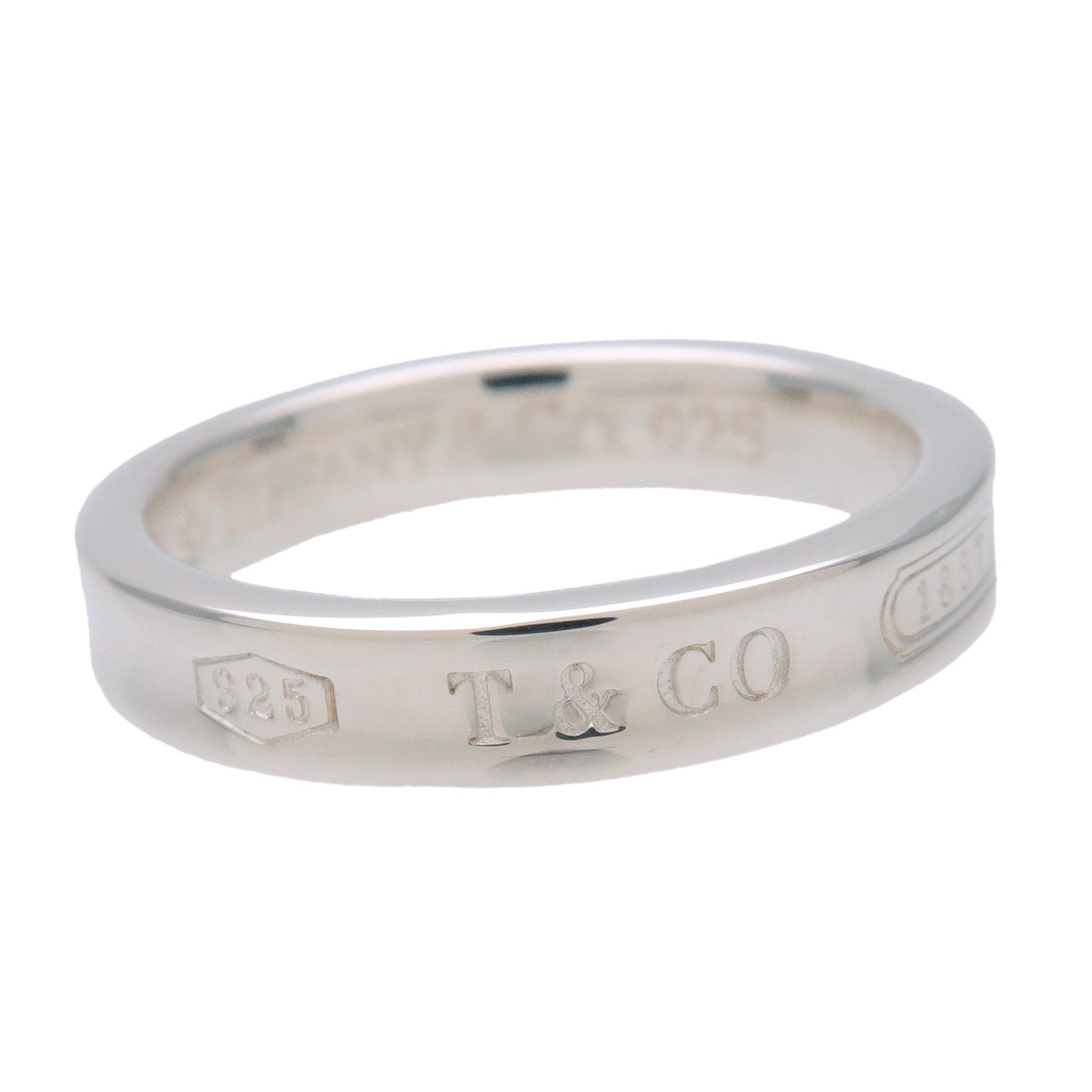 Tiffany & Co 1837 Narrow Ring SV925 Silver US6.5 EU53 HK14