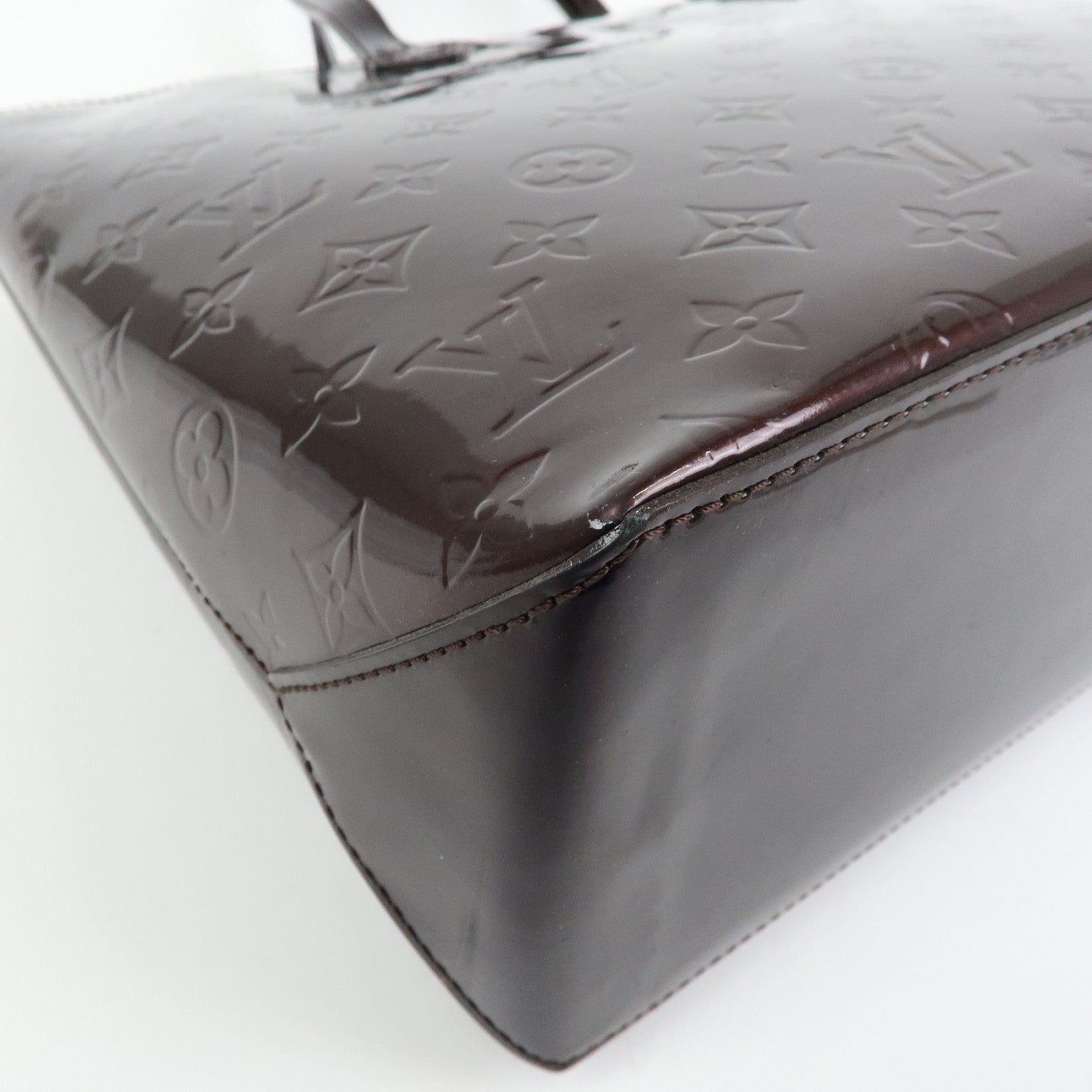 Louis Vuitton Monogram Vernis Leather Wilshire MM Tote Bag Amarante