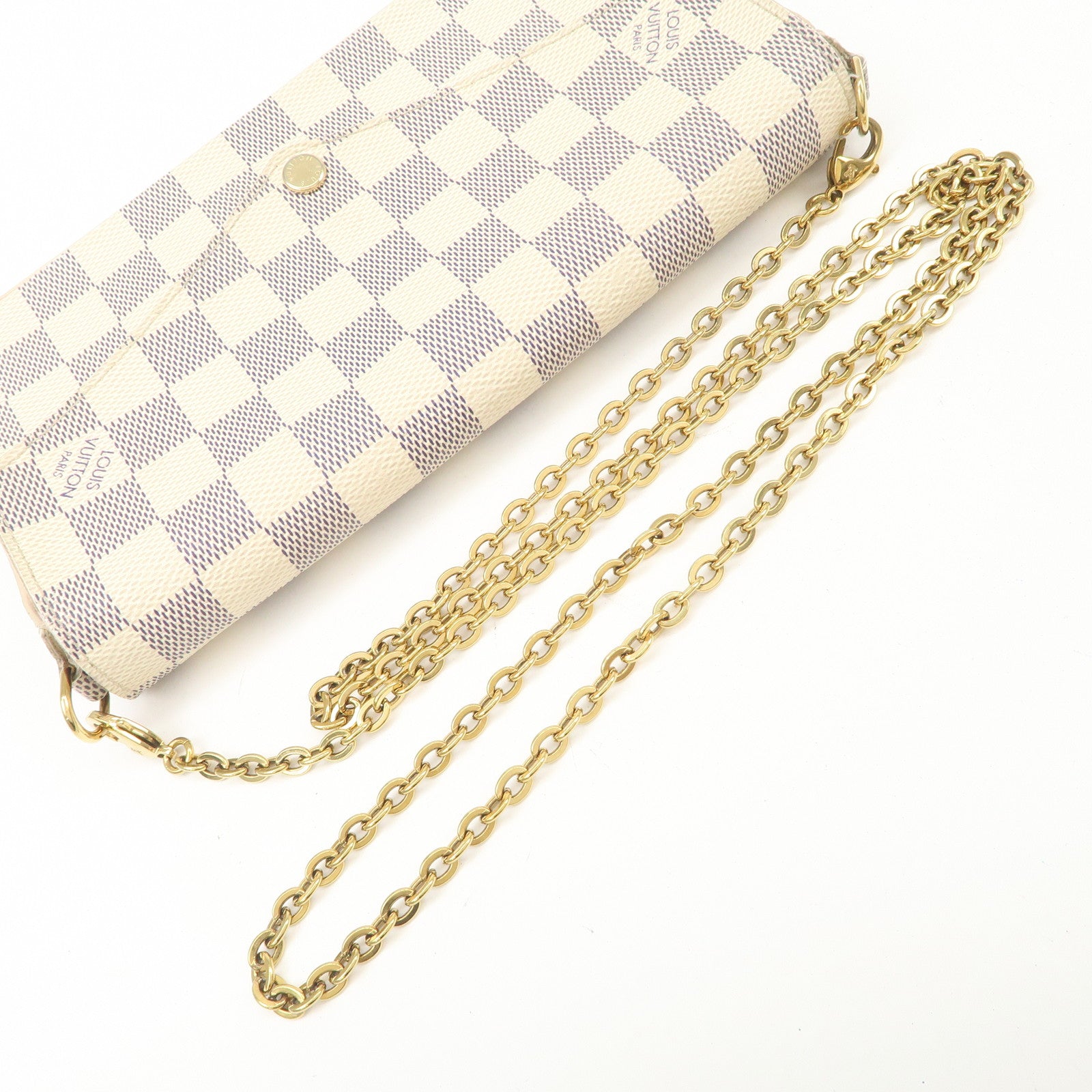 Louis Vuitton Damier Pochette Felicie Chain Shoulder Bag N63106