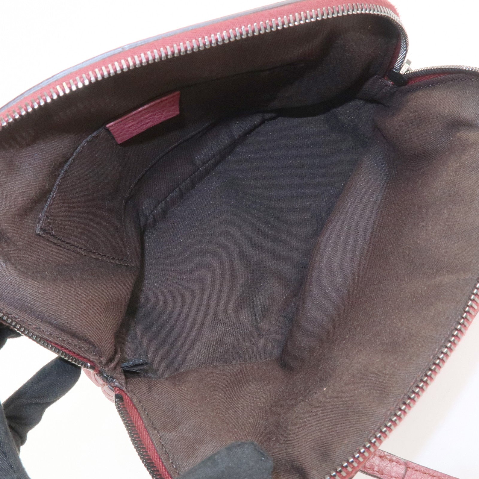 GUCCI Sherry Leather 2Way Bag Hand Bag Pink Beige 341504 Used