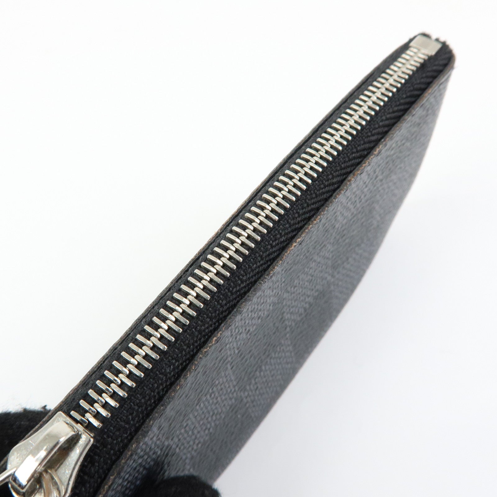 Louis Vuitton Damier Graphite Pochette Cles Coin Case Black N60155