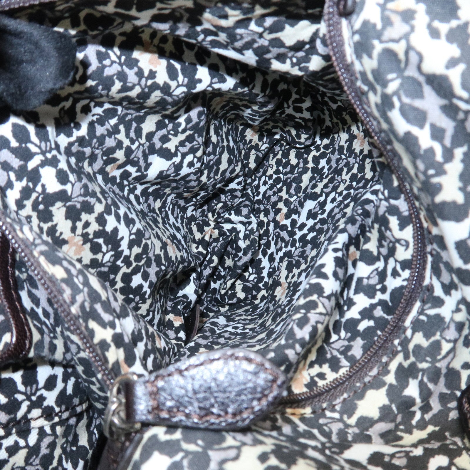 CELINE Macadam Denim Leather Shoulder Bag Hand Bag