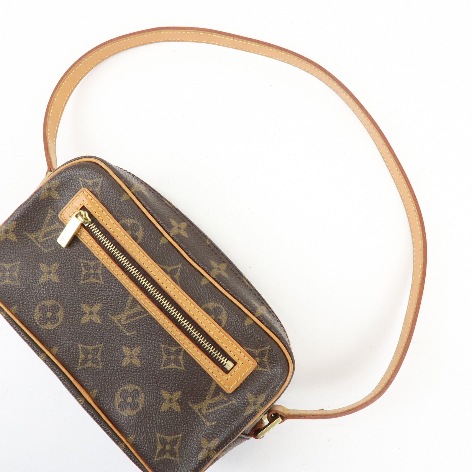 Louis Vuitton Monogram Pochette Cite Shoulder Bag Brown M51183