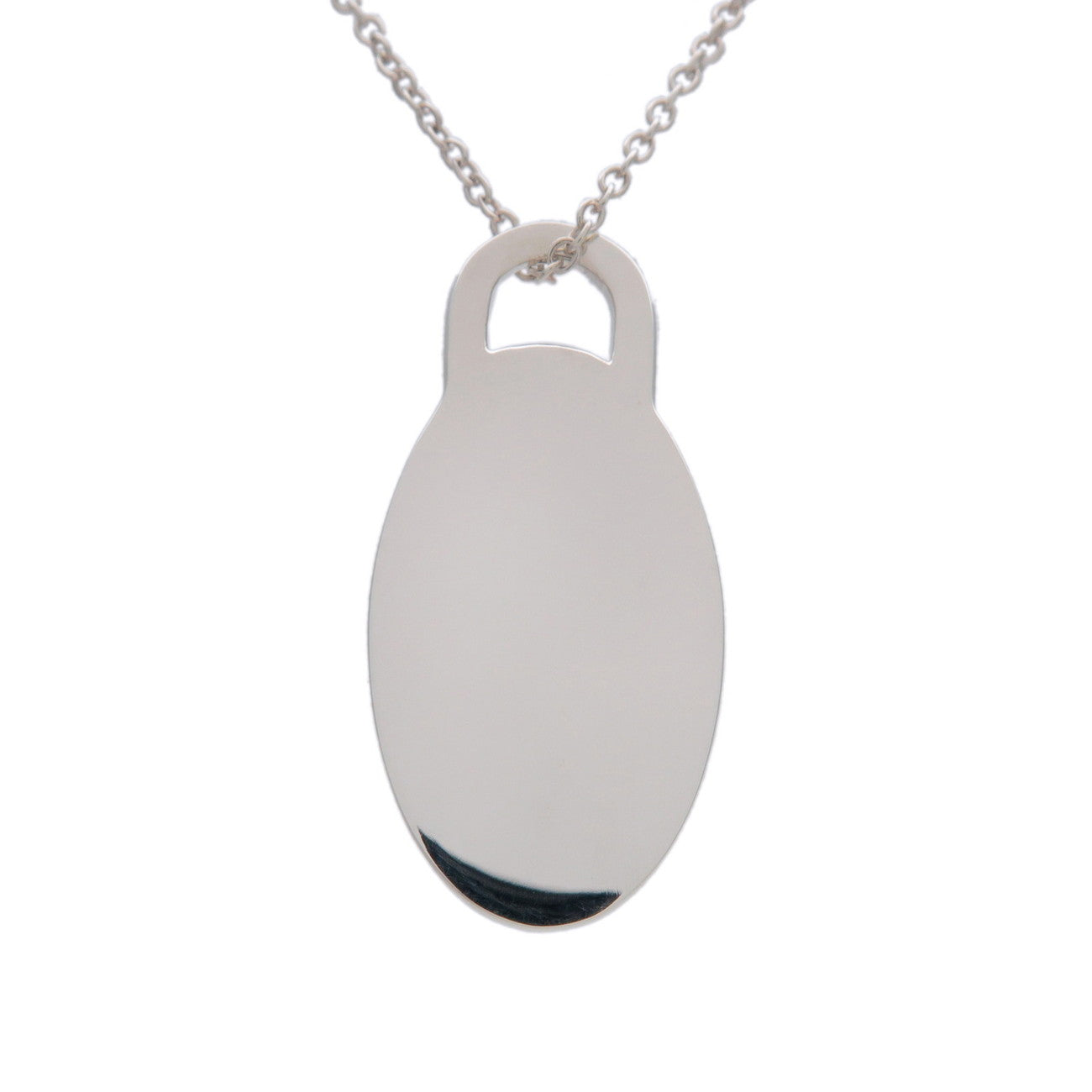Tiffany&Co. Return to Oval Tag Necklace SV925 Silver