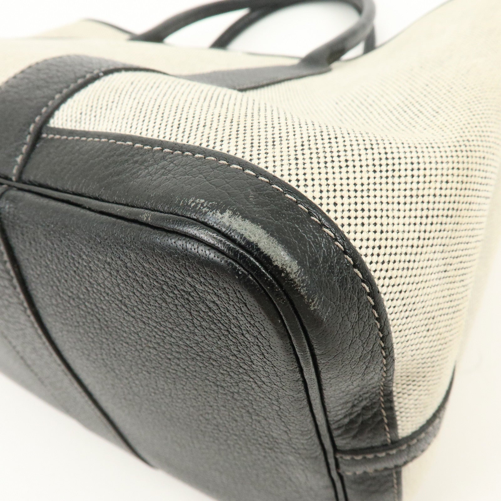 HERMES Toile H Garden Party PM Tote Bag Christmas Limited Black