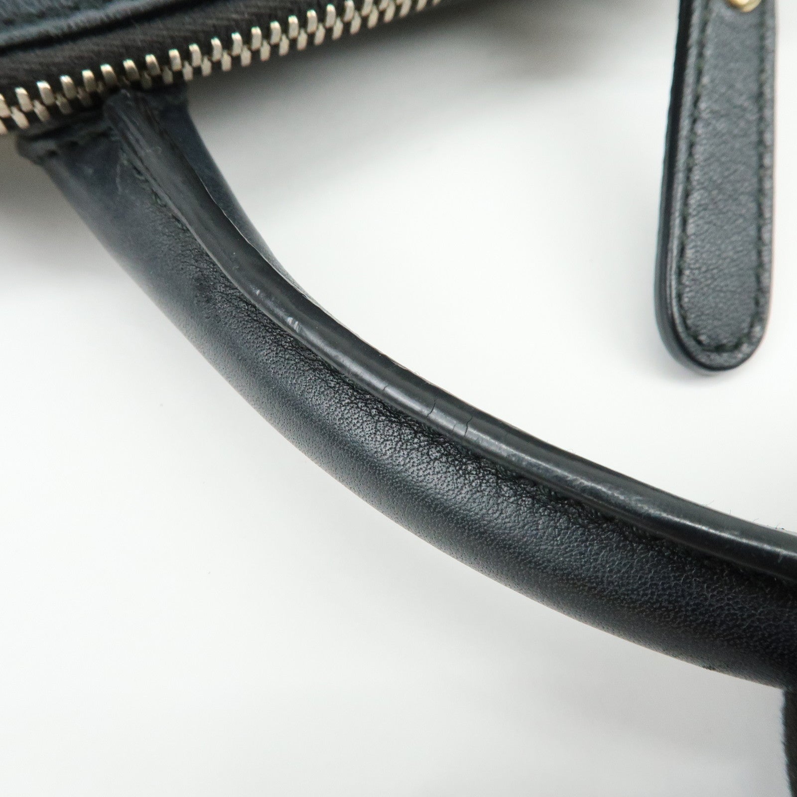 GUCCI Micro Guccissima Leather 2Way Bag Hand Bag Black 449663