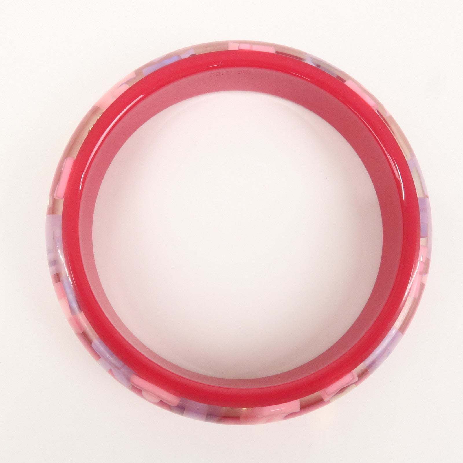 Louis Vuitton Bracelet Inclusion Bangle Transparent Pink M65202