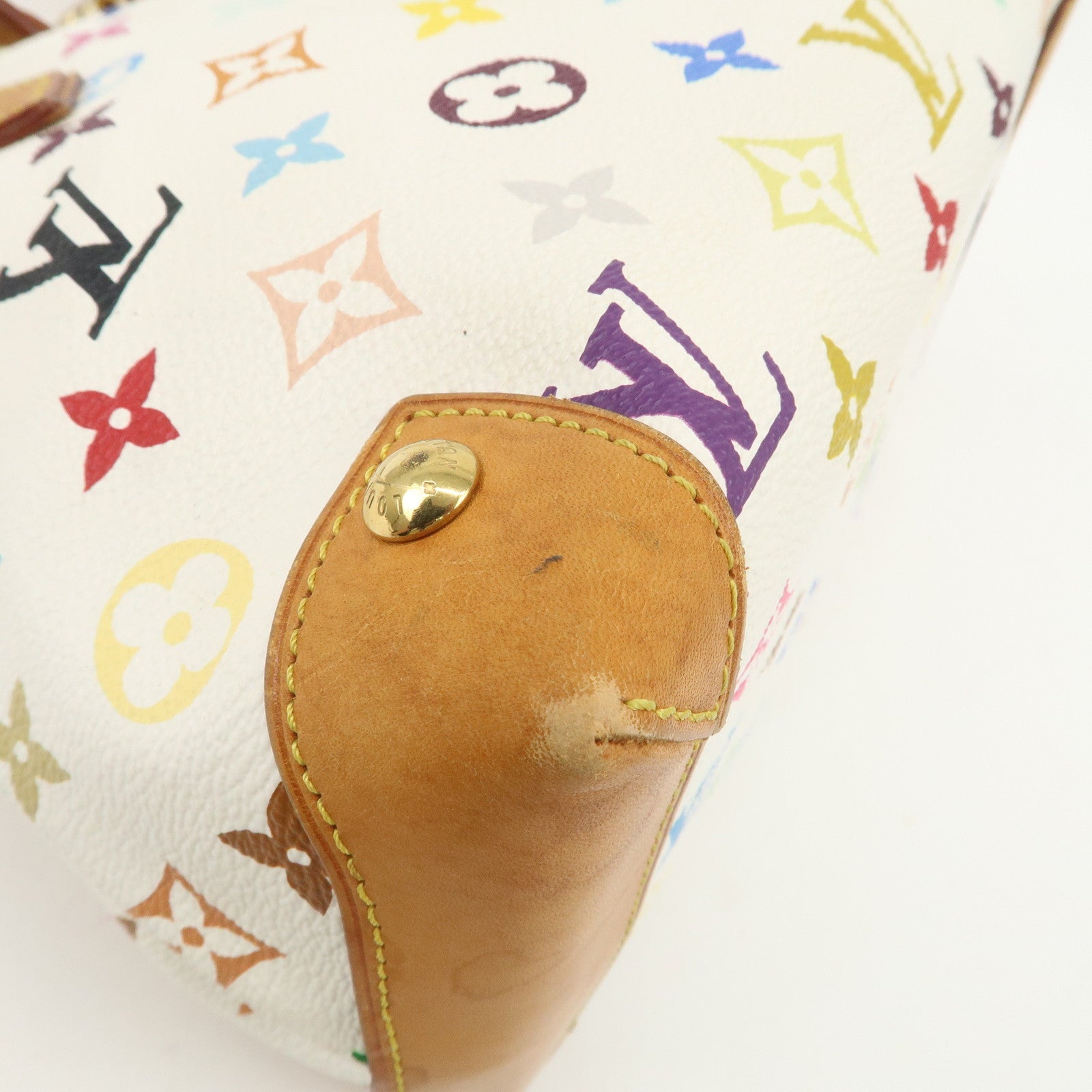 Louis Vuitton Monogram Multicolor Audra Hand Bag Blanc M40047