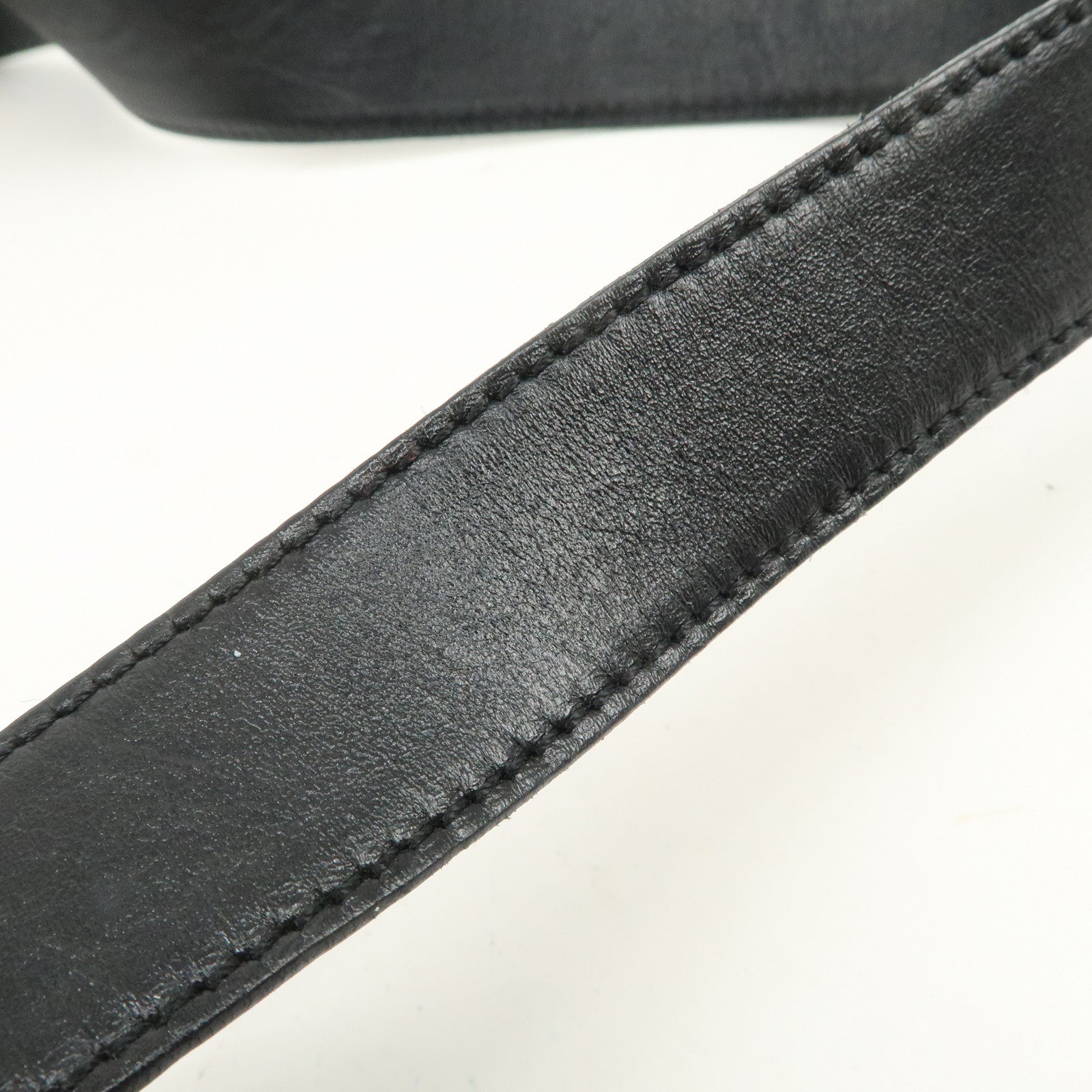 CELINE Macadam PVC Leather Shoulder Bag Hand Bag Black Brown