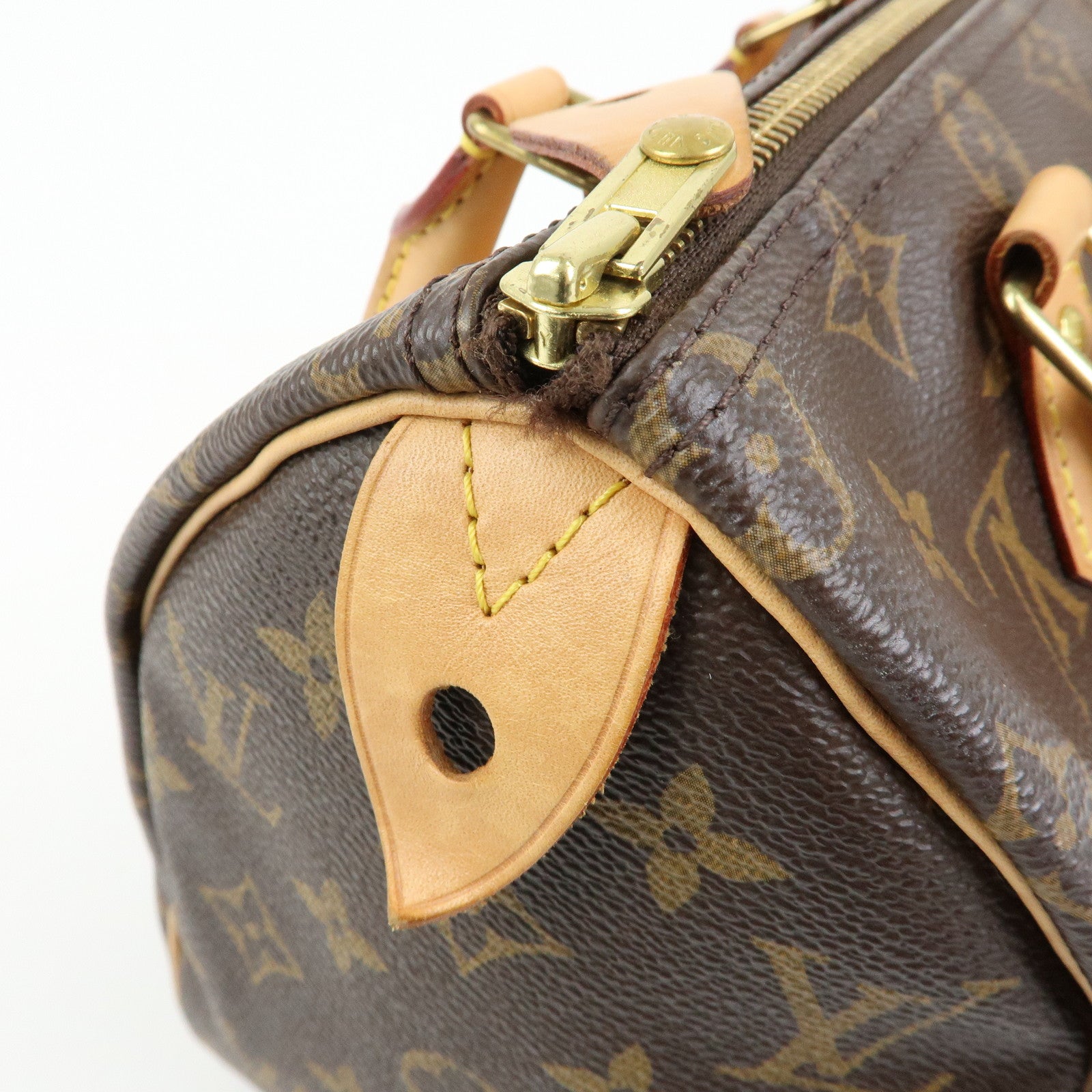 Louis Vuitton Monogram Speedy 25 Hand Bag Boston Bag Brown M41109