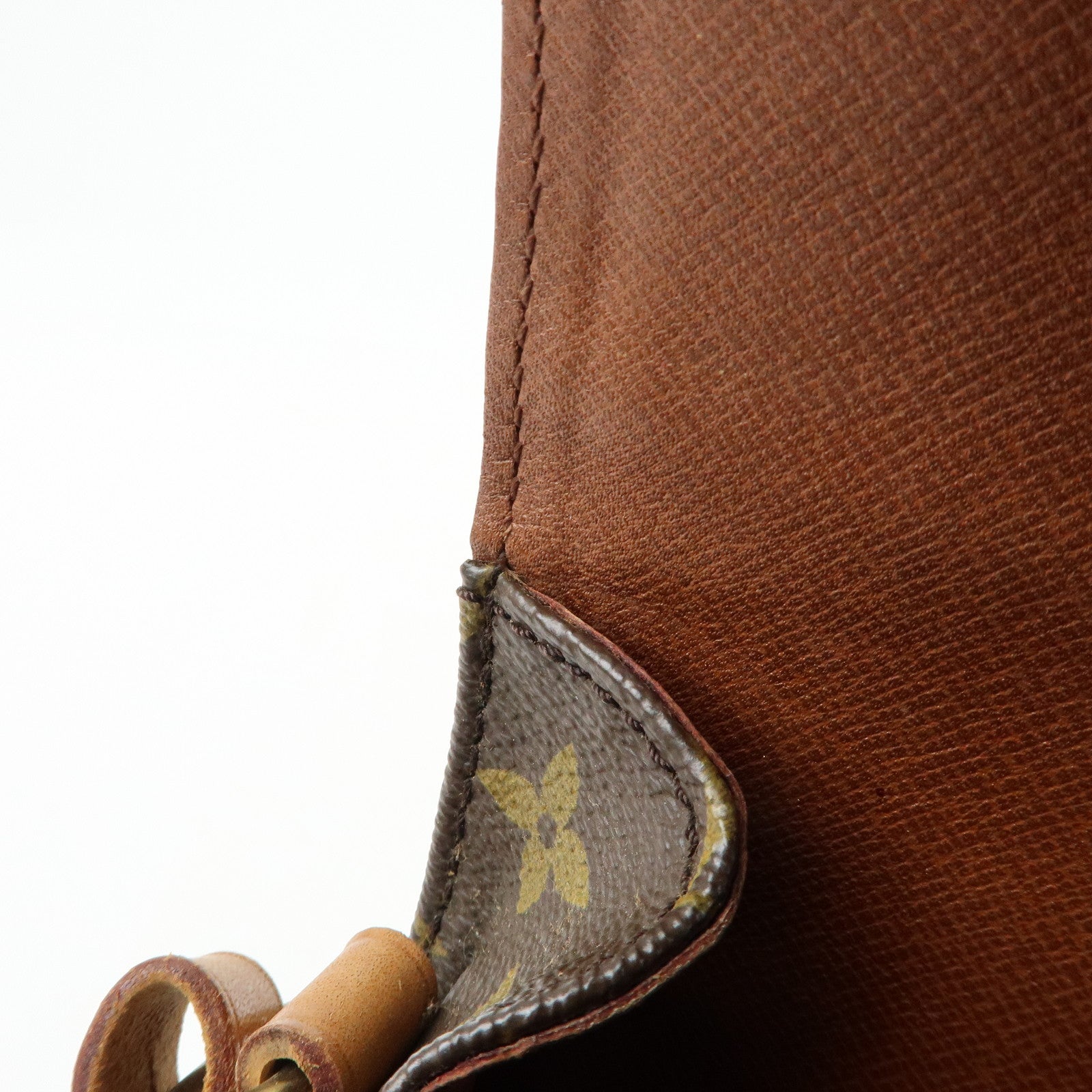 Louis Vuitton Monogram Mini Cartouchiere Shoulder Bag Brown M51254