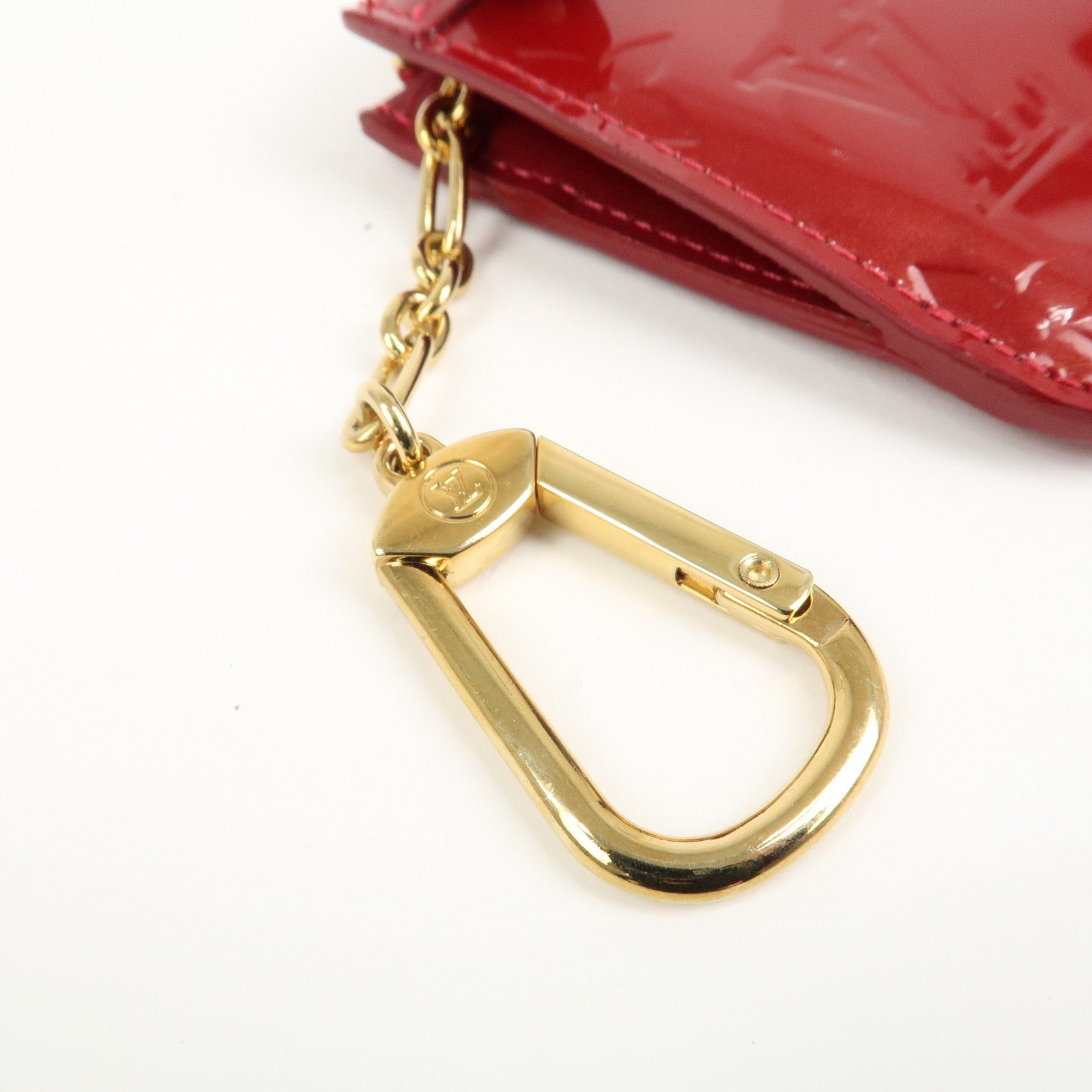 Louis Vuitton Monogram Vernis Pochette Cles NM Cerise M90214