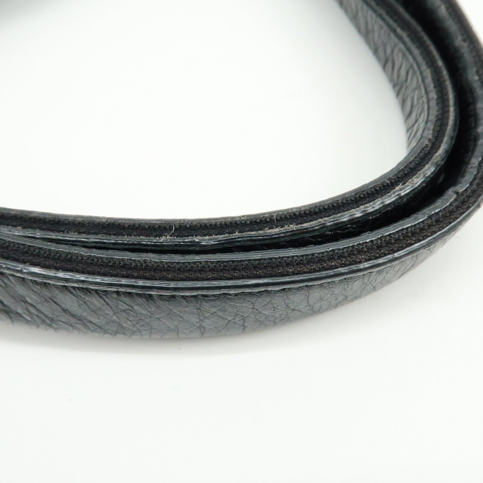 BALENCIAGA Navy Cabas Leather Small Tote Bag Black 339933